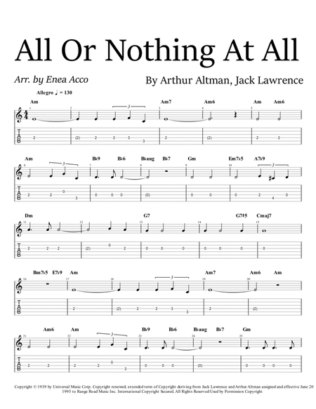 All Or Nothing At All image number null