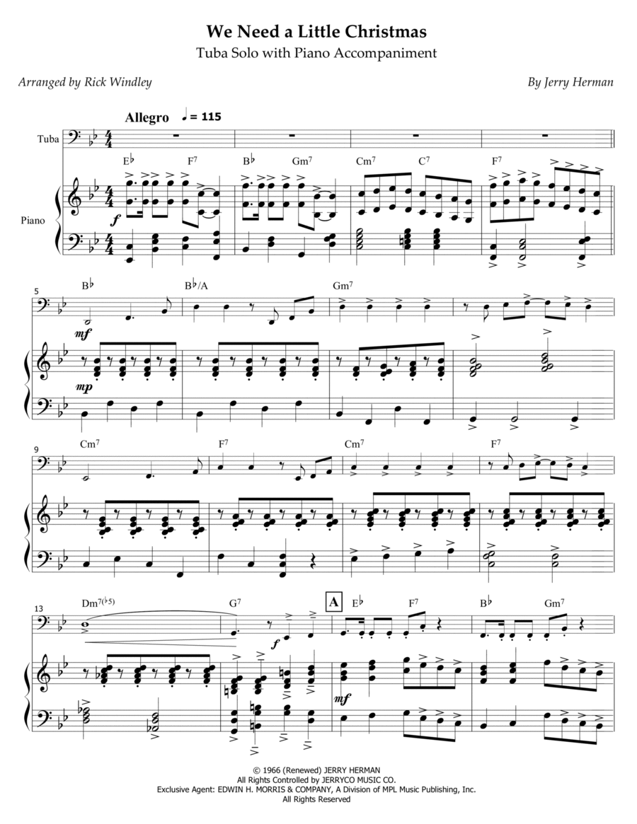 We Need A Little Christmas Piano scores gallery preview page 1