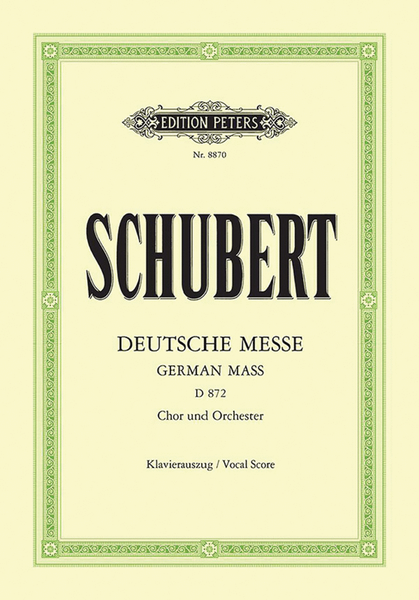 Deutsche Messe (German Mass) D872 (Vocal Score)