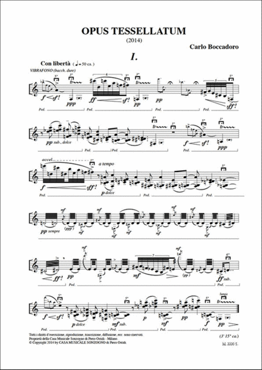 Opus tessellatum Percussion scores gallery preview page 2