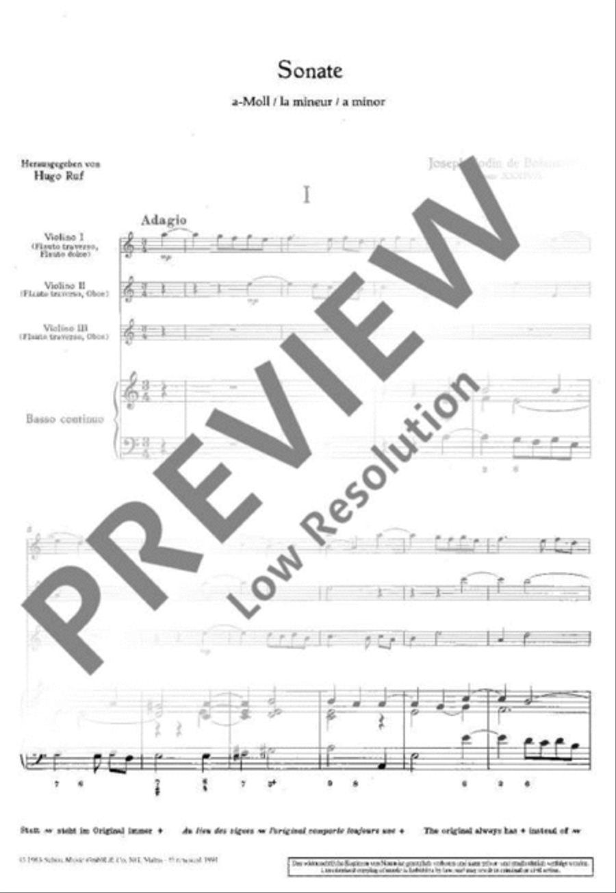 Sonata A minor String Orchestra scores gallery preview page 7