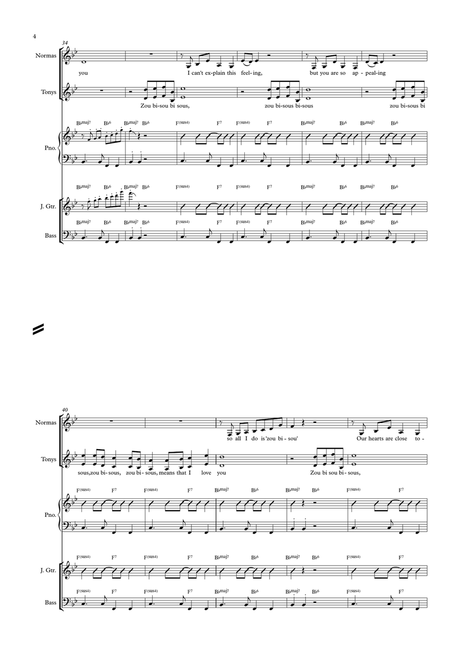 Zou Bisou Bisou Zou Bisou Bisou SSA scores gallery preview page 4