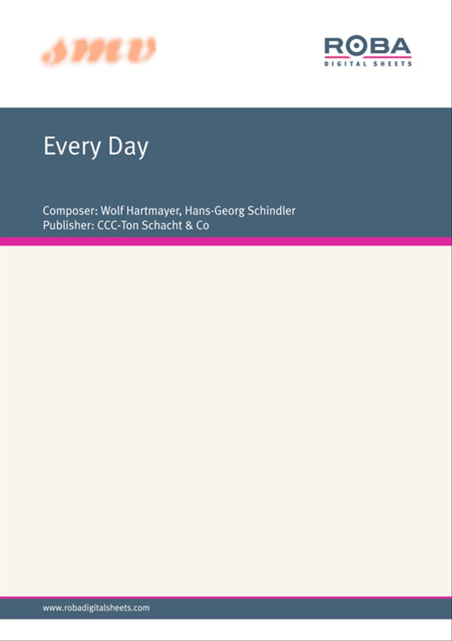 Every Day Every Day Guitar scores gallery preview page 1