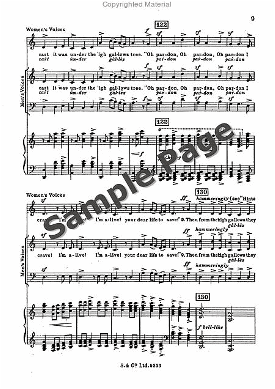 The lost lady found Mixed Choir scores gallery preview page 10