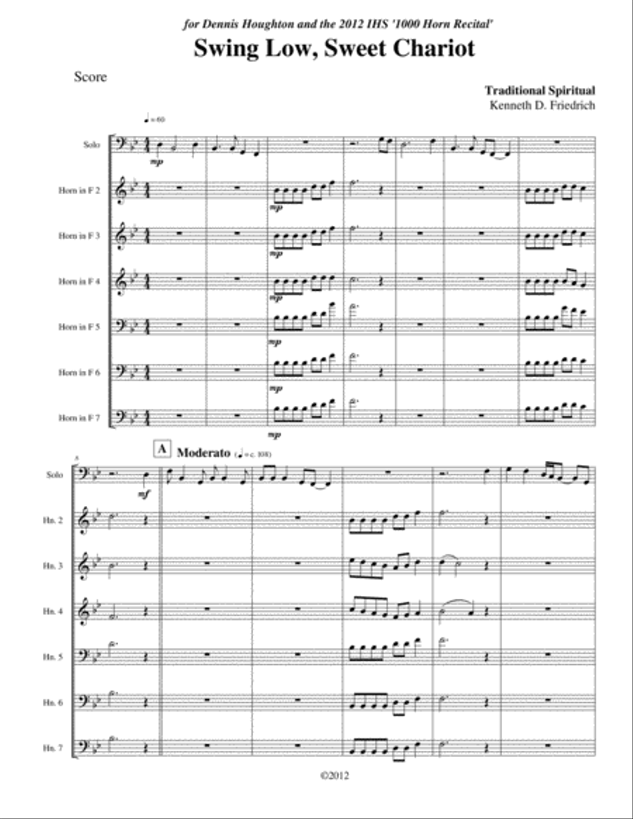 Swing Low Swing Low Brass Ensemble scores gallery preview page 1