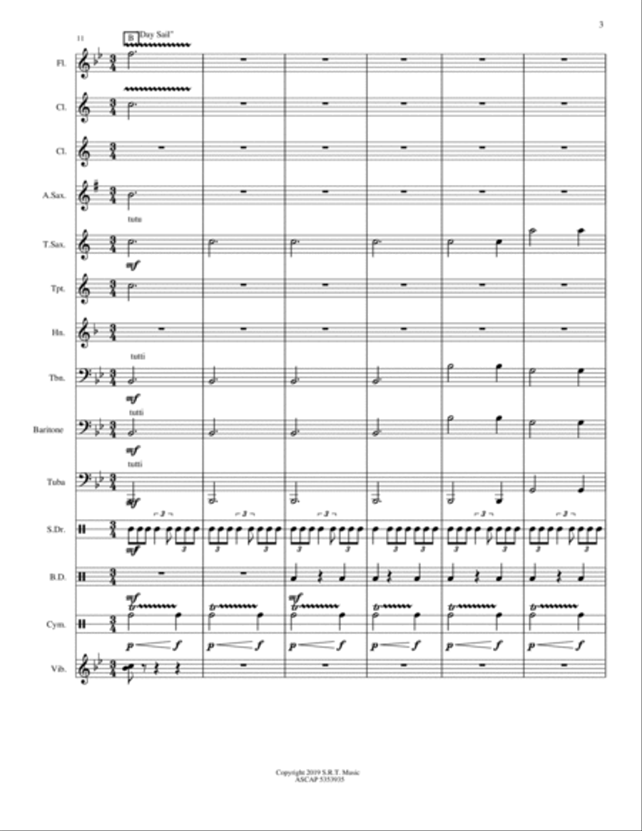 Harbour Suite Concert Band scores gallery preview page 3
