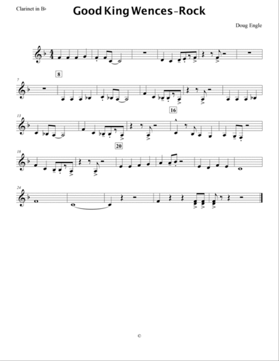 Good King Wences-Rock Good King Wences-Rock Concert Band scores gallery preview page 6