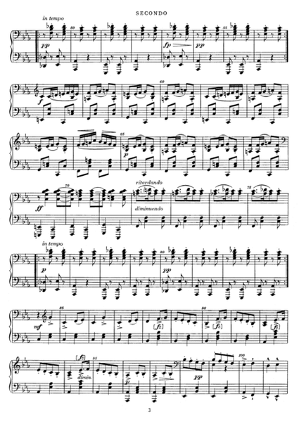 Dvorak Slavonic Dance, Op.46, No.7, for piano duet, PD887