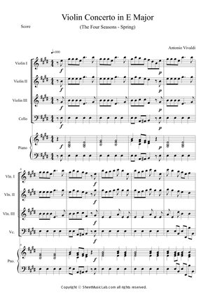 The Four Seasons - Spring (1st Movement) Easy and Short Version