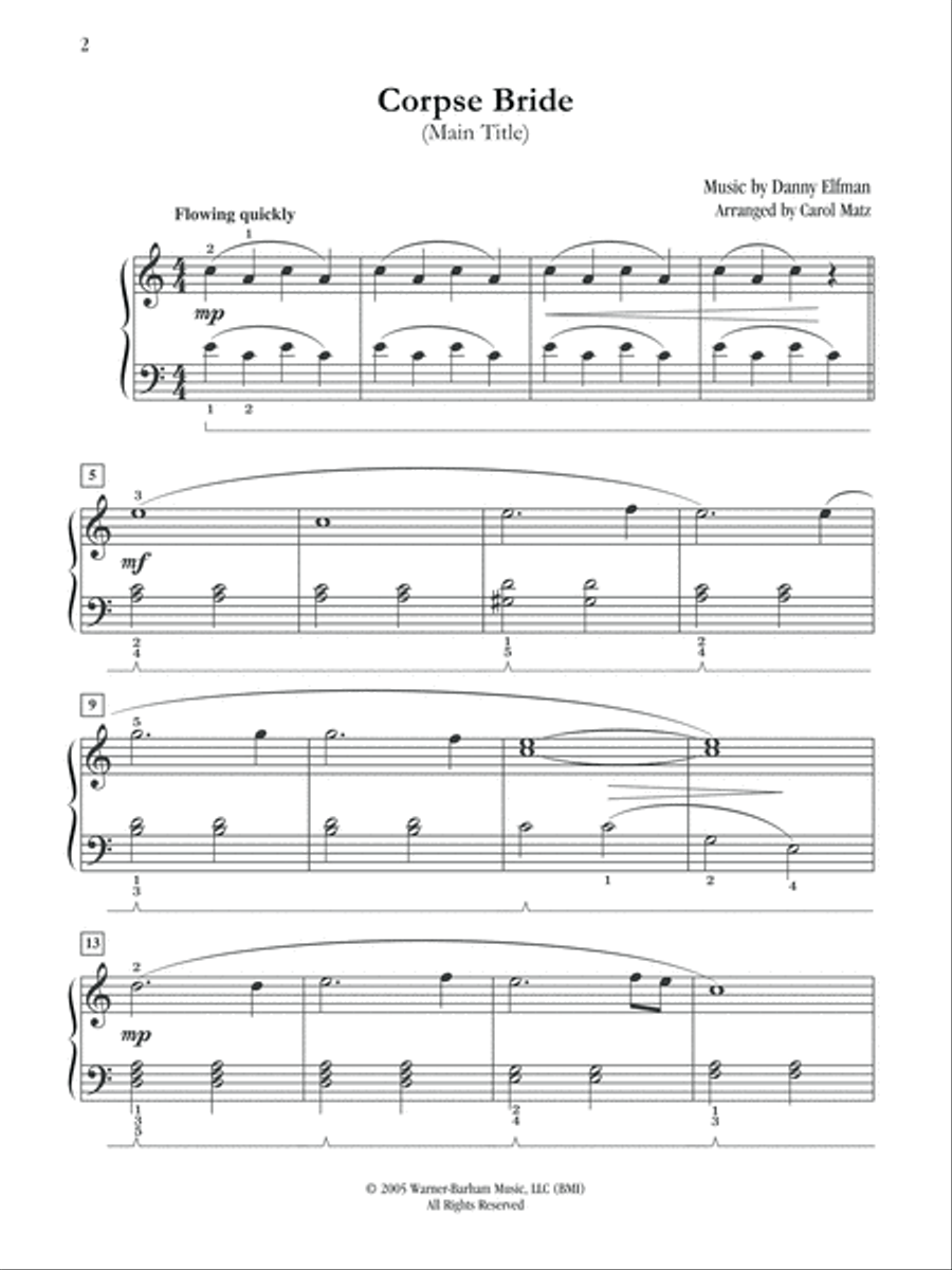 Corpse Bride (Main Title) Small Ensemble scores gallery preview page 2