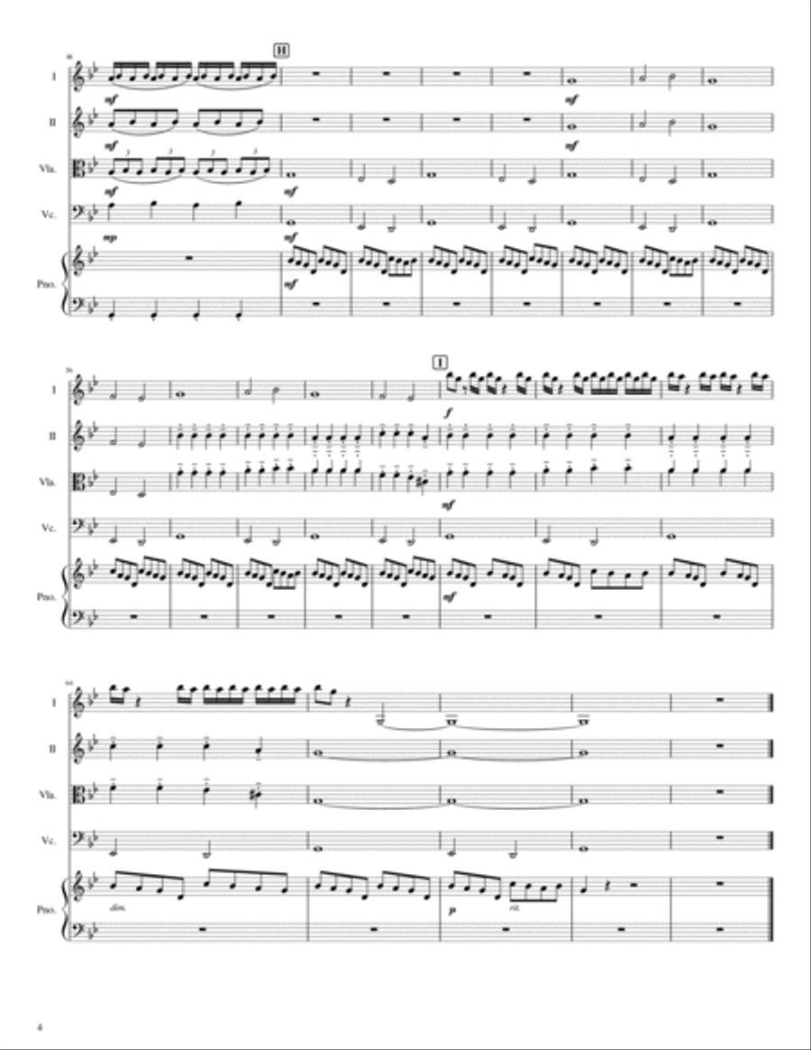 Lux Aeterna String Quartet scores gallery preview page 4