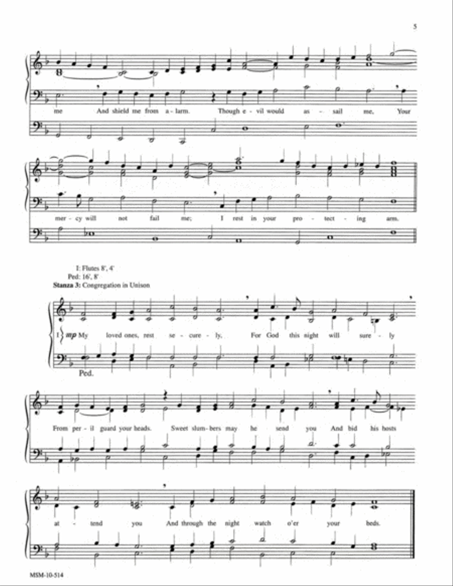 Three Evening Hymns, Set 2 Organ scores gallery preview page 4