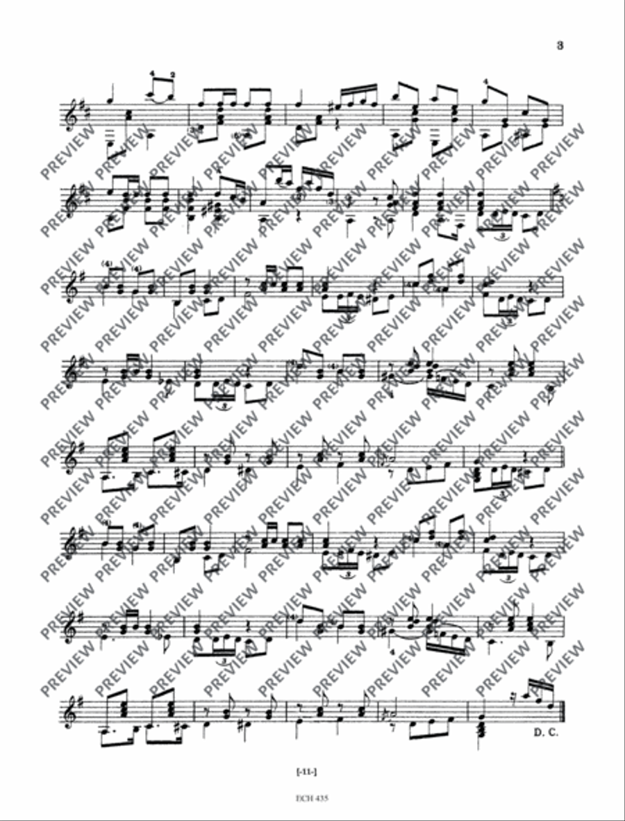 The Collected Works for Guitar Classical Guitar scores gallery preview page 11