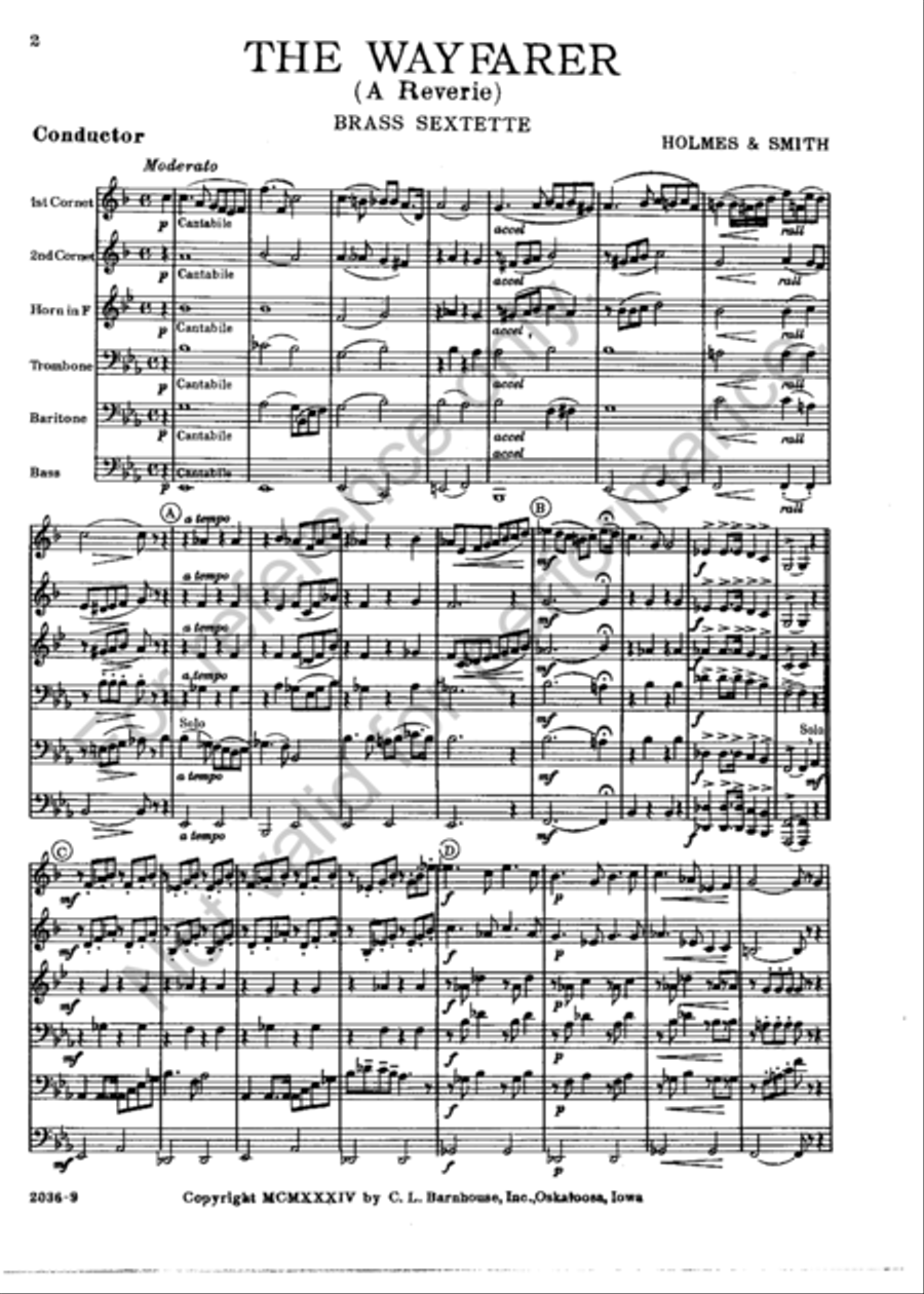 The Wayfarer The Wayfarer Chamber Music scores gallery preview page 2