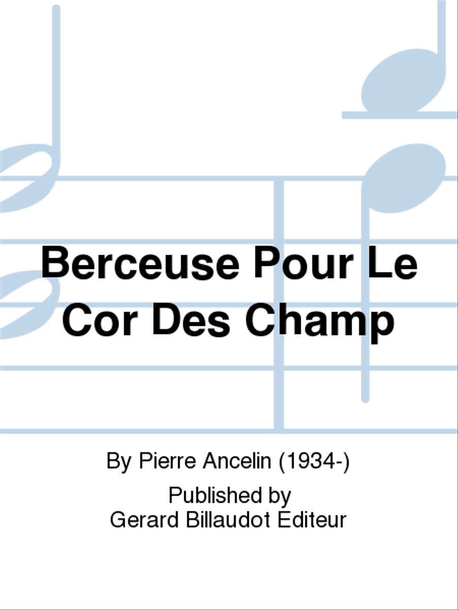 Berceuse Pour Le Cor Des Champ School and Community scores gallery preview page 1