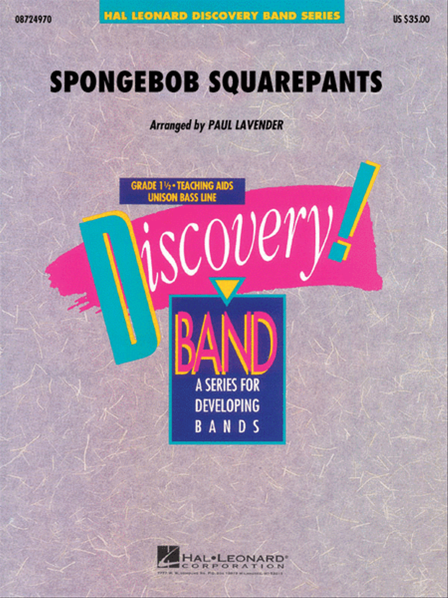 SpongeBob SquarePants Concert Band scores gallery preview page 1