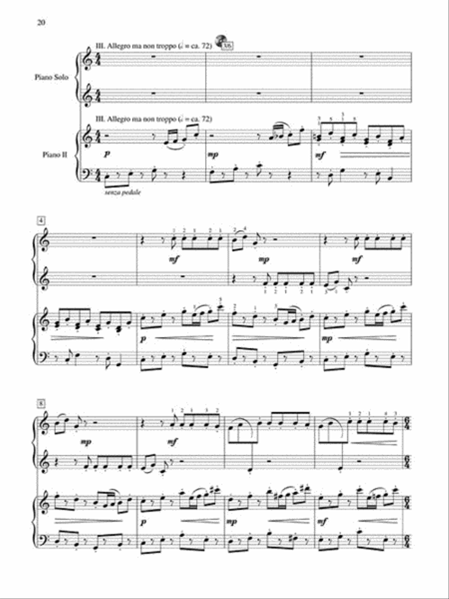 Concerto No. 1 for Piano and Strings Piano scores gallery preview page 6