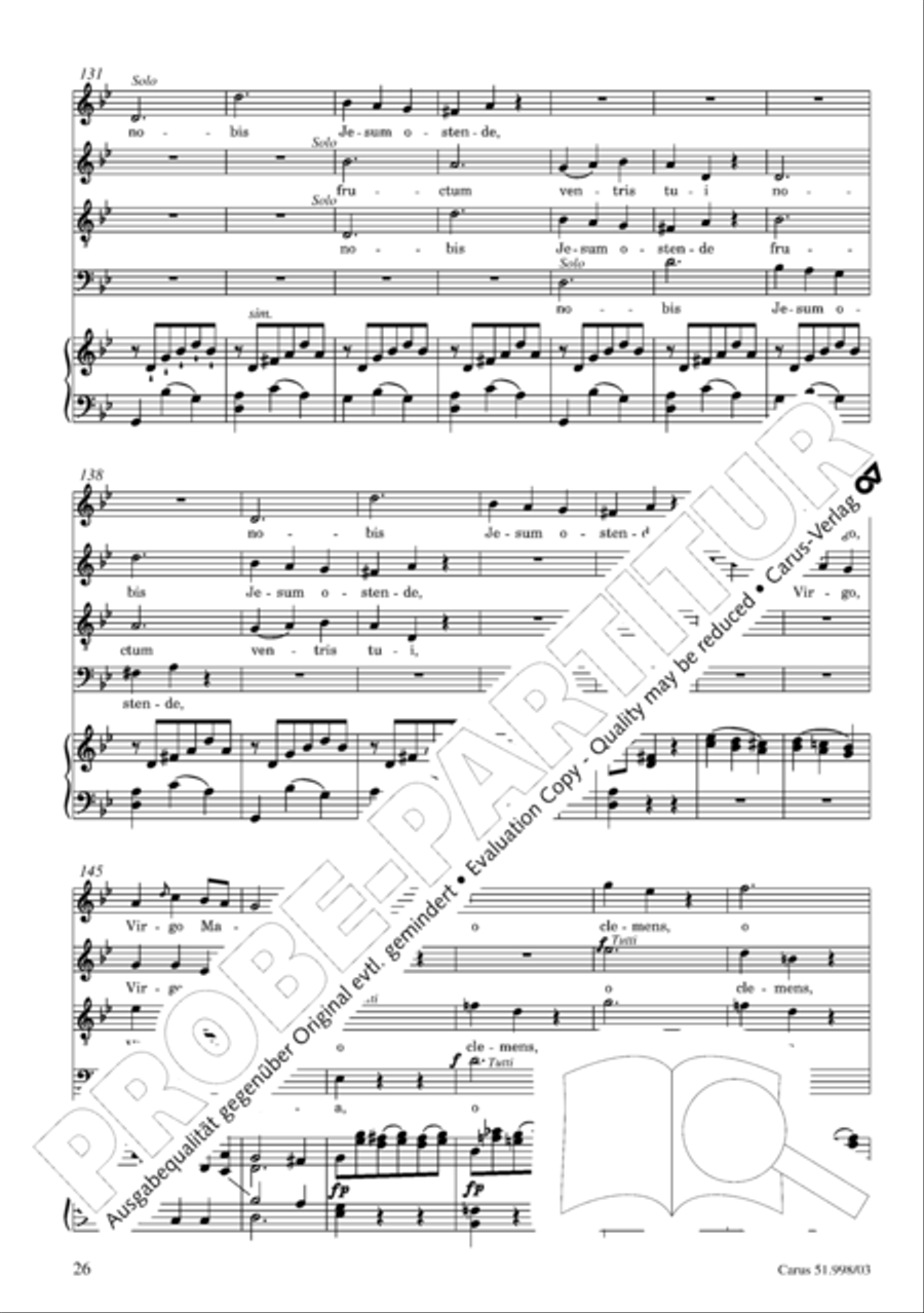 Salve Regina in g Salve Regina in g 4-Part scores gallery preview page 27