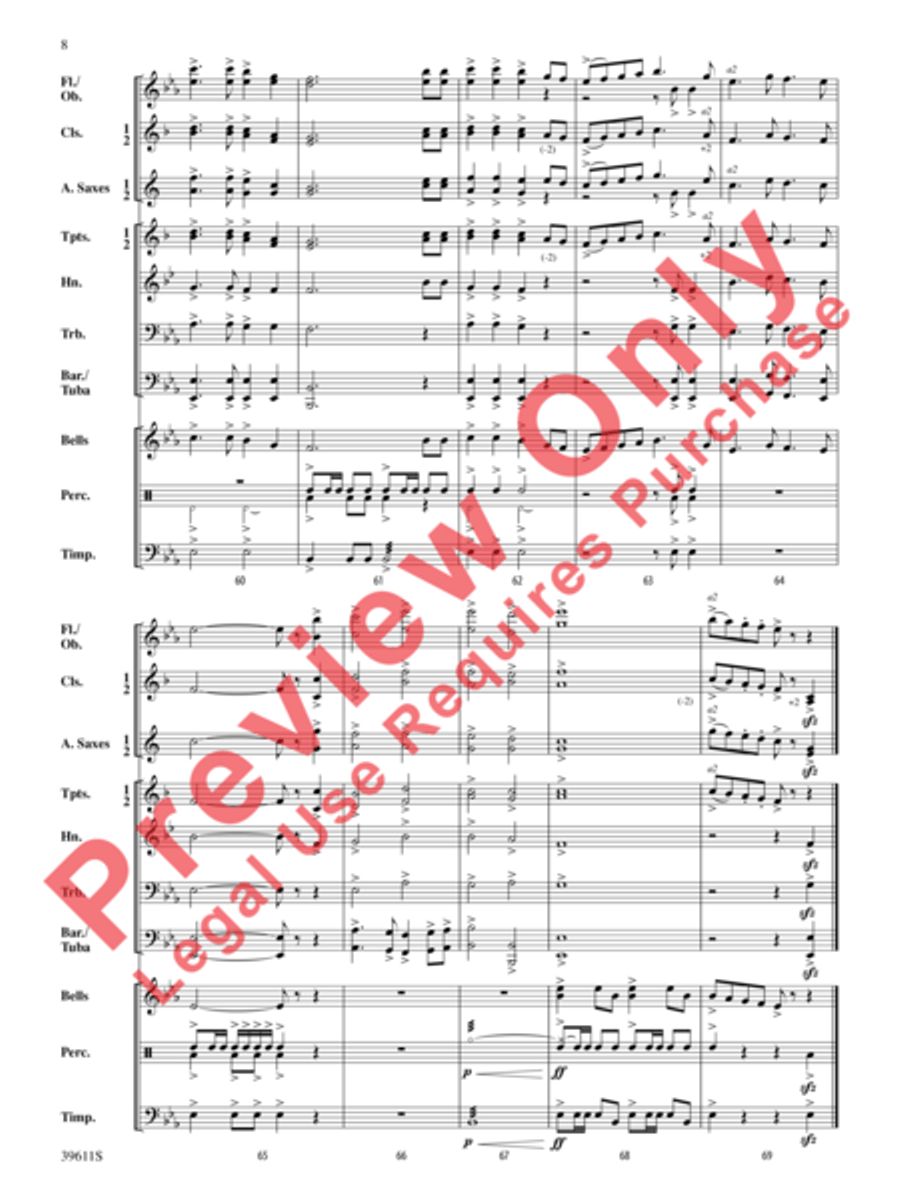 Three Welsh Songs Three Welsh Songs Concert Band scores gallery preview page 9