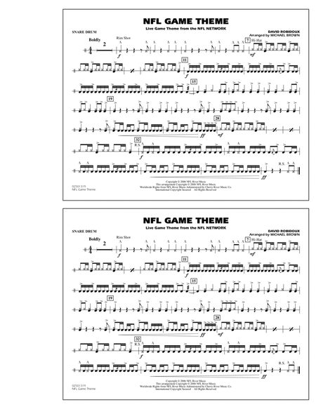 NFL Game Theme - Snare Drum