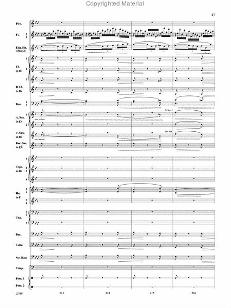 William Tell Overture Concert Band scores gallery preview page 44