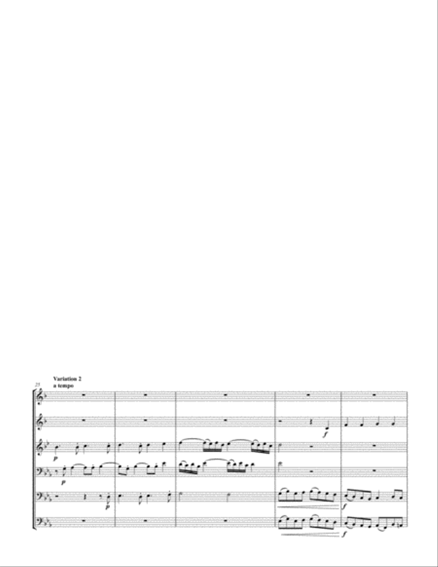 More Palatino, Four Variations for Brass Sextet Chamber Music scores gallery preview page 3