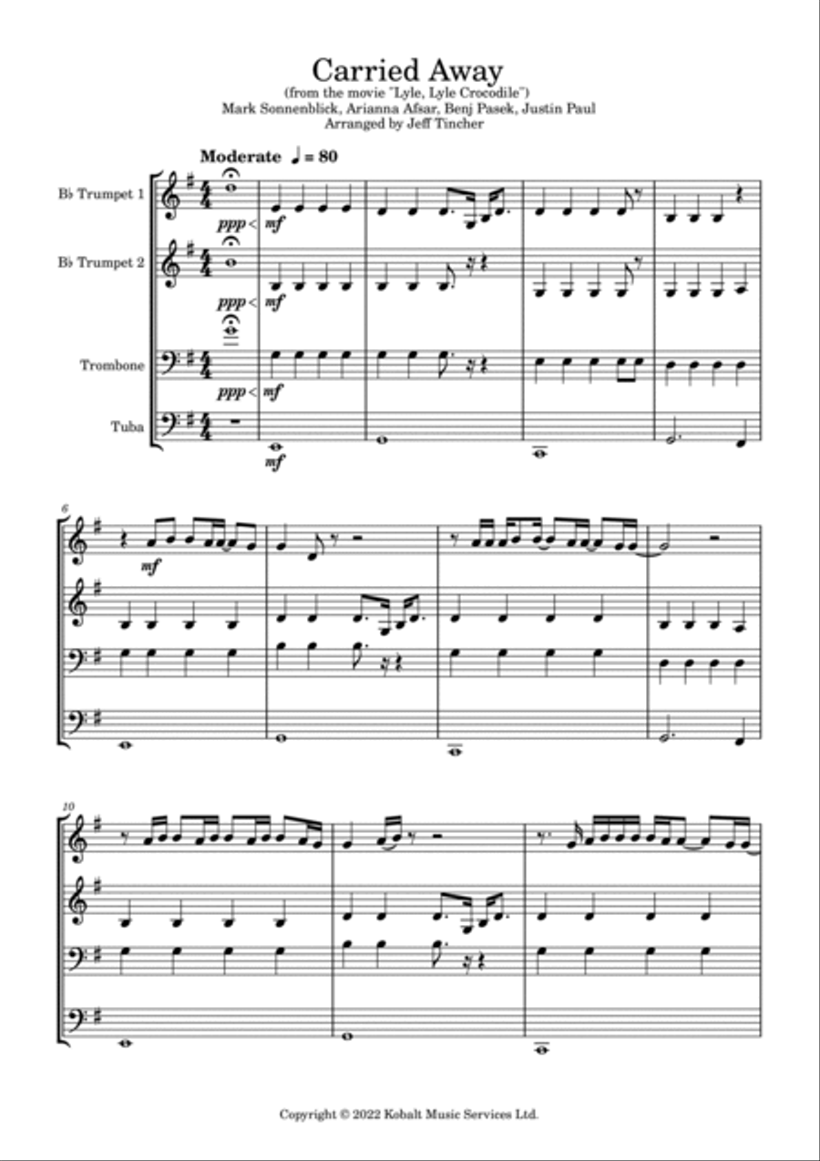 Carried Away Carried Away Brass Ensemble scores gallery preview page 2