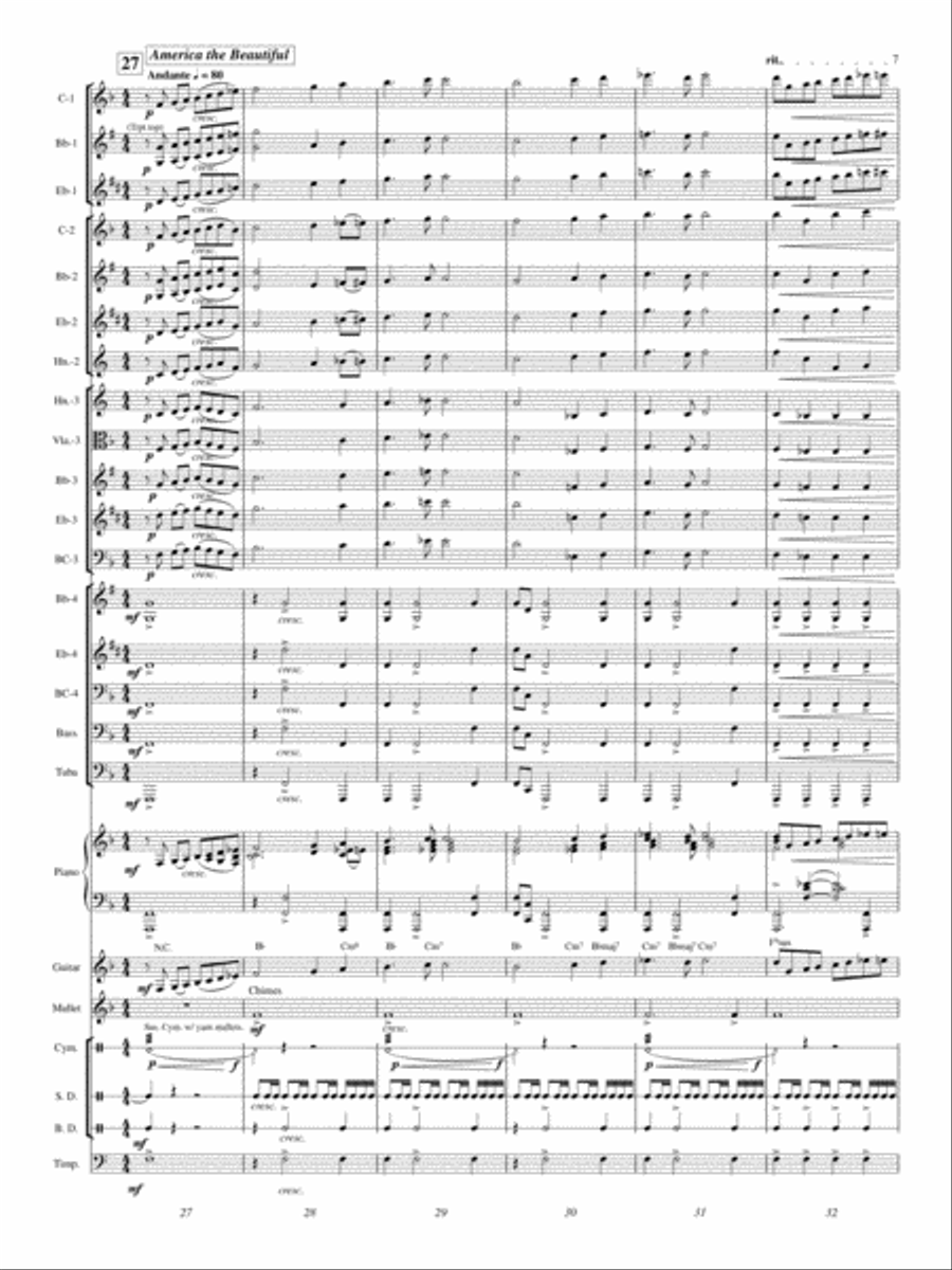 A Patriotic Treasure Concert Band scores gallery preview page 6