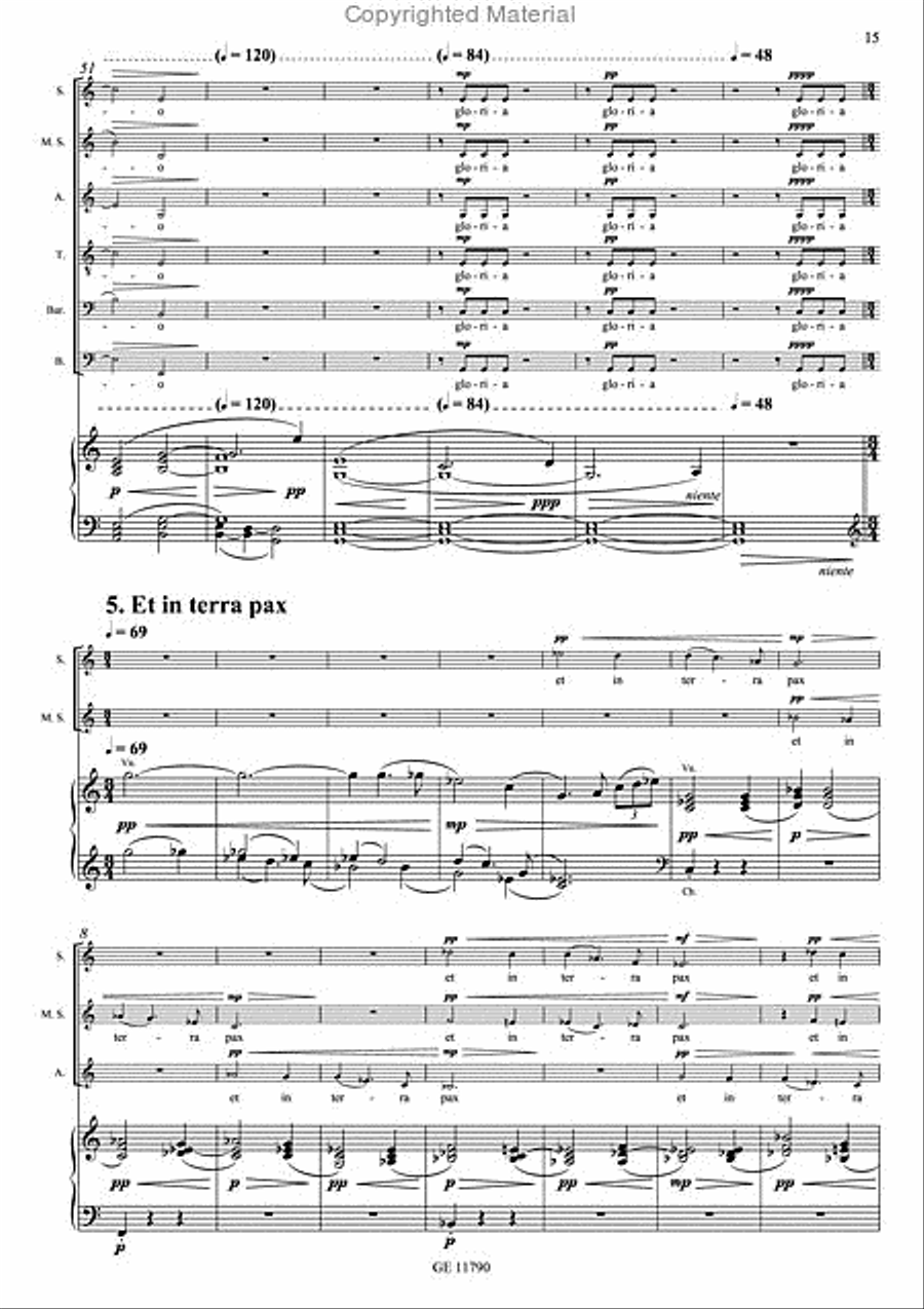 Missa Brevis 4-Part scores gallery preview page 9