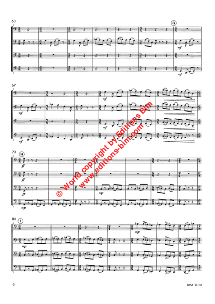 Moondance Moondance Tuba Quartet scores gallery preview page 5