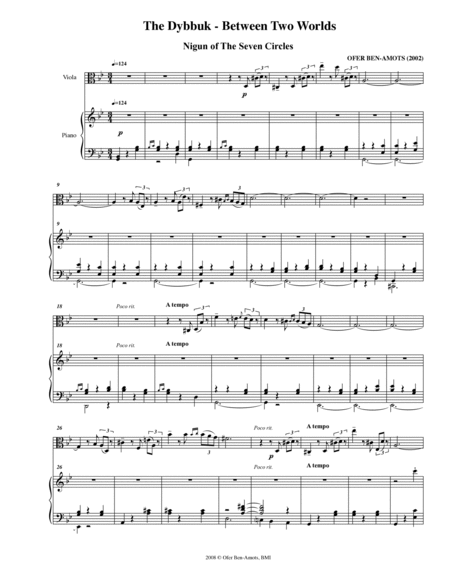 Nigun of the Seven Circles - for viola and piano