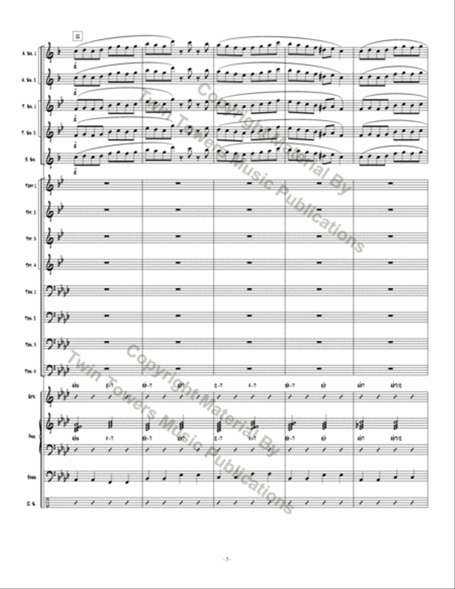Don't Get Caught Don't Get Caught Jazz Ensemble scores gallery preview page 5