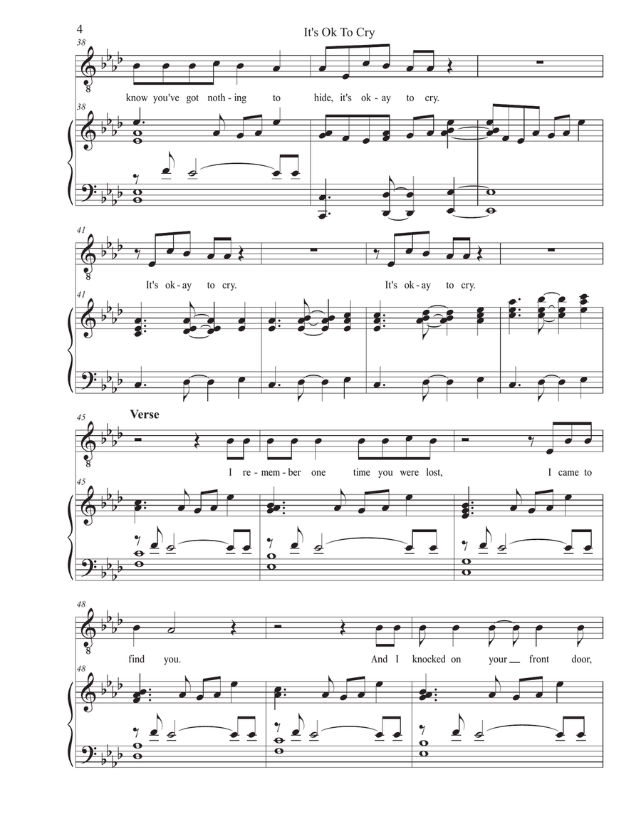 It's Okay To Cry Voice scores gallery preview page 5