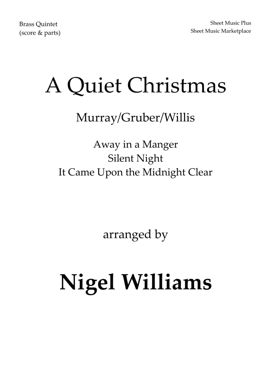 A Quiet Christmas A Quiet Christmas Brass Quintet scores gallery preview page 1