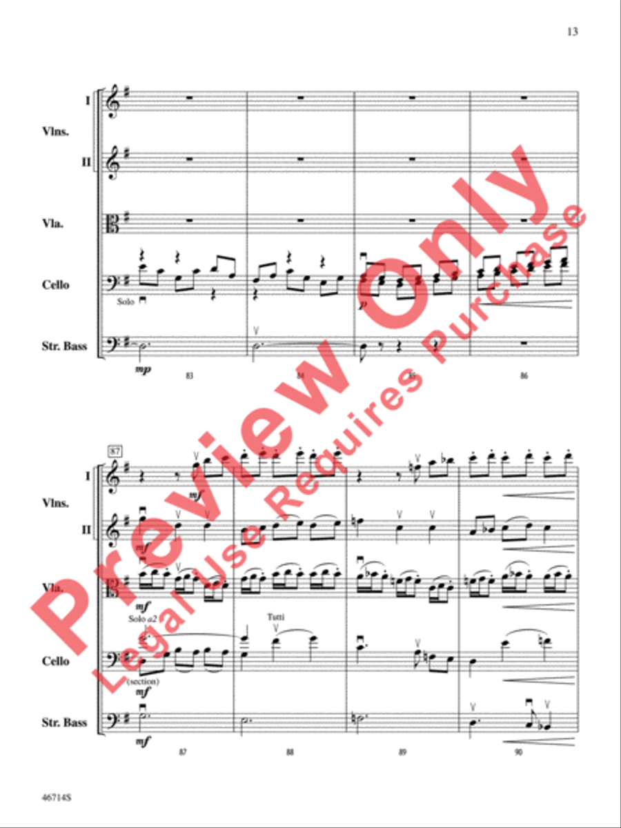Yumiweeus String Orchestra scores gallery preview page 14
