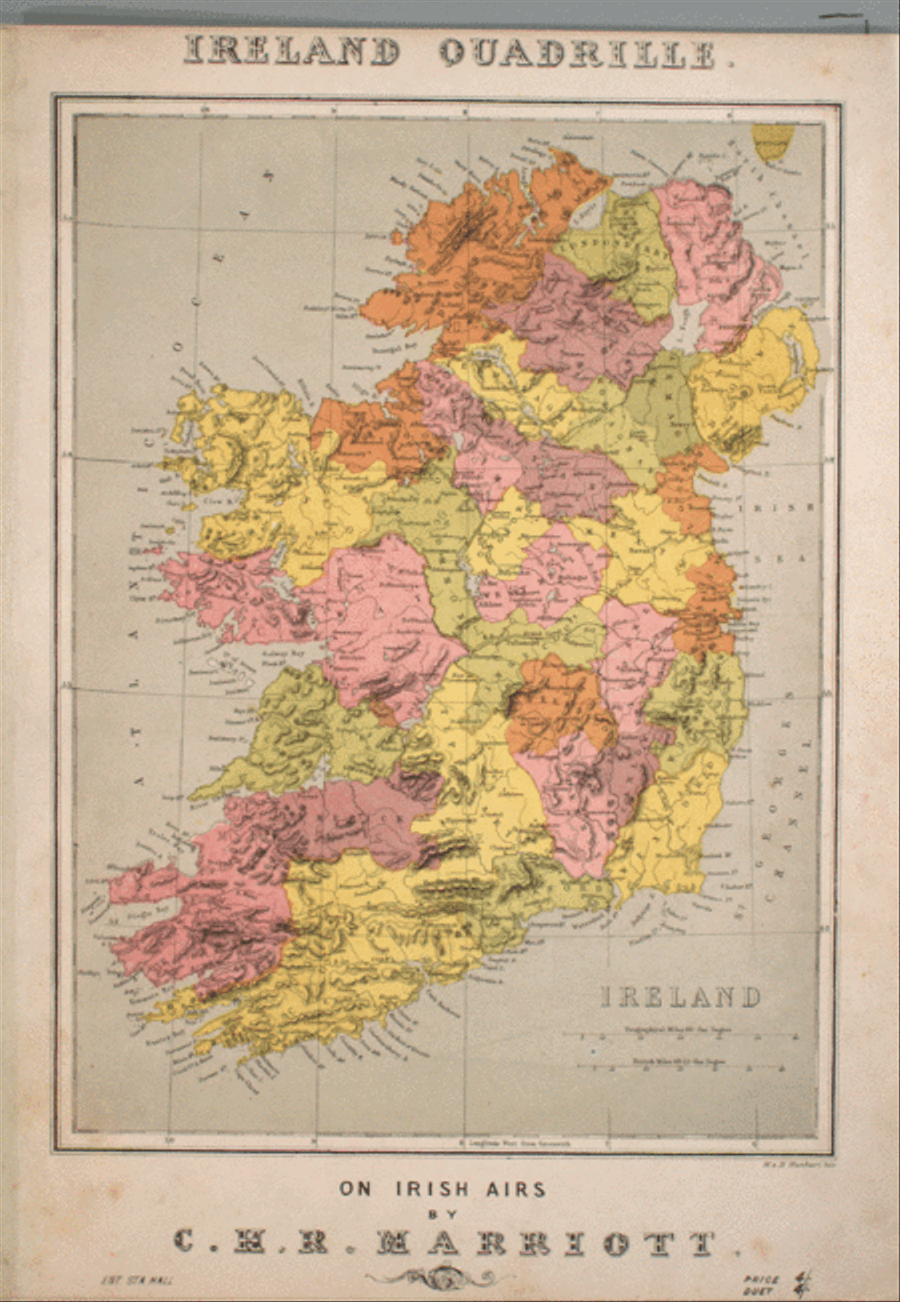 Ireland Quadrille. On Irish Air Piano Solo scores gallery preview page 1