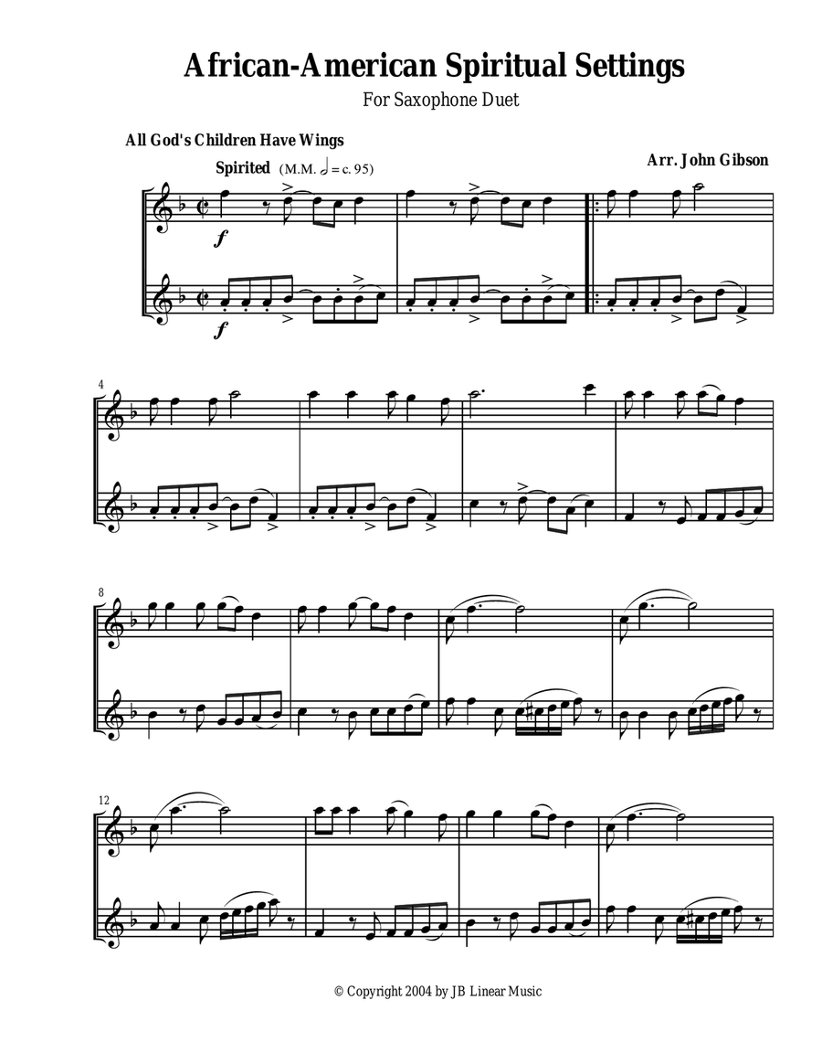 An Emerging American Music for sax duet Woodwind Duet scores gallery preview page 2