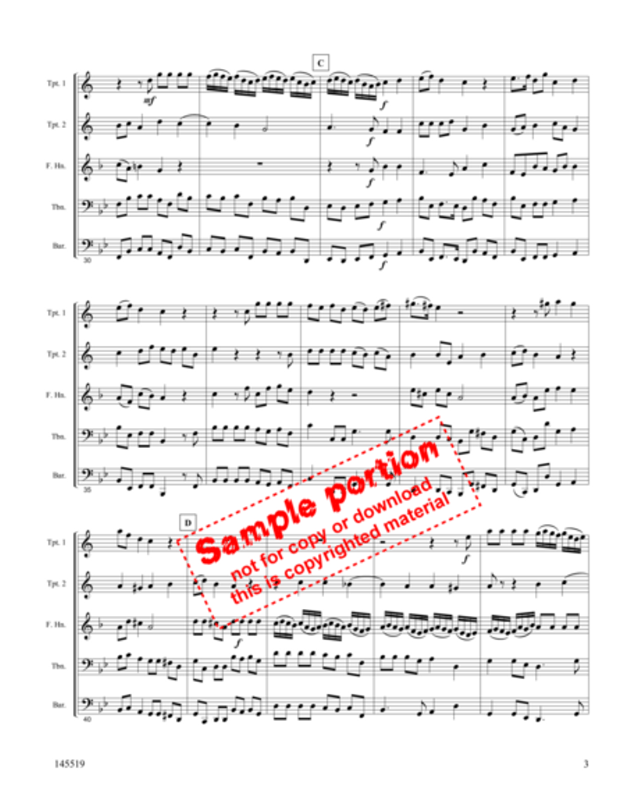 And He Shall Purify Brass Quintet scores gallery preview page 3