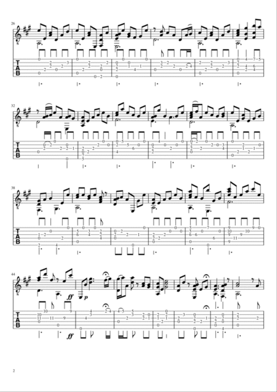 Mercurial Acoustic Guitar scores gallery preview page 2