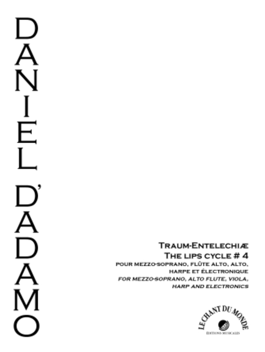 Traum Entelechiae (The Lips Cycle No.4) (Score and Parts) Viola scores gallery preview page 1