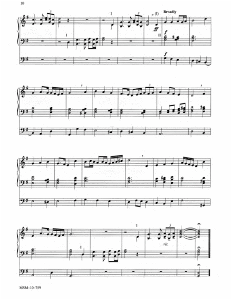Three Hymns of Praise, Set 4 Organ scores gallery preview page 7