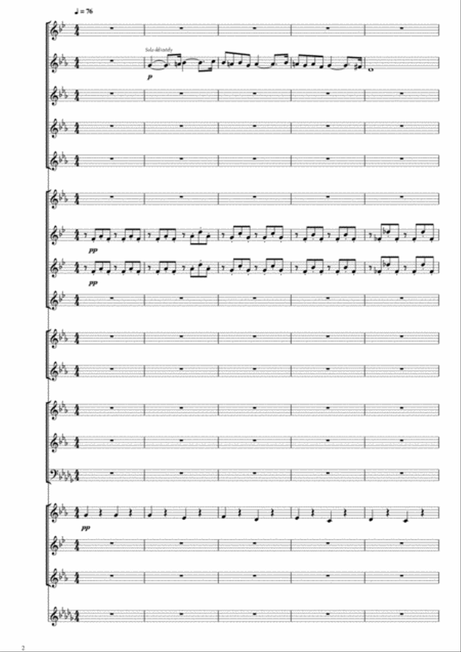 Pavane Opus 50 for Brass Band Brass Band scores gallery preview page 2