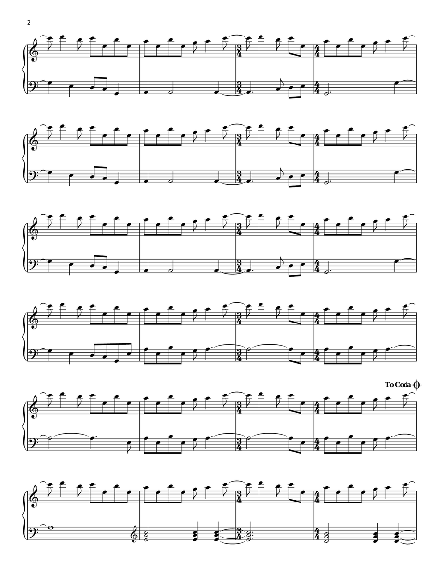 Tubular Bells Piano Solo scores gallery preview page 2