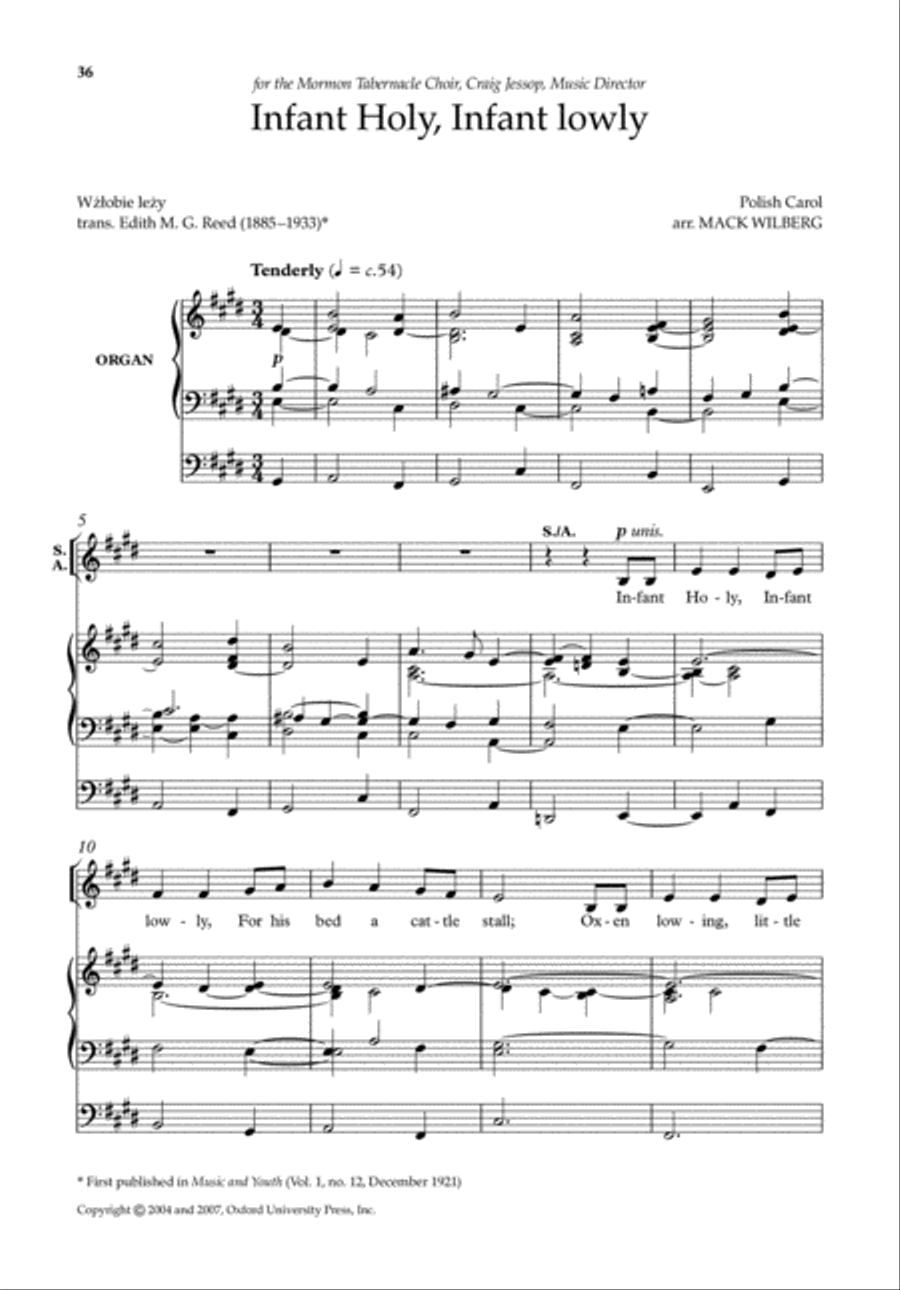 Mack Wilberg Carols 4-Part scores gallery preview page 10