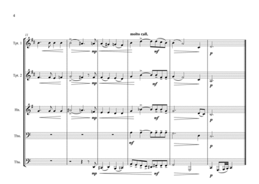 Danish National Anthem (Der er et yndigt land) for Brass Quintet MFAO World National Anthem Series image number null