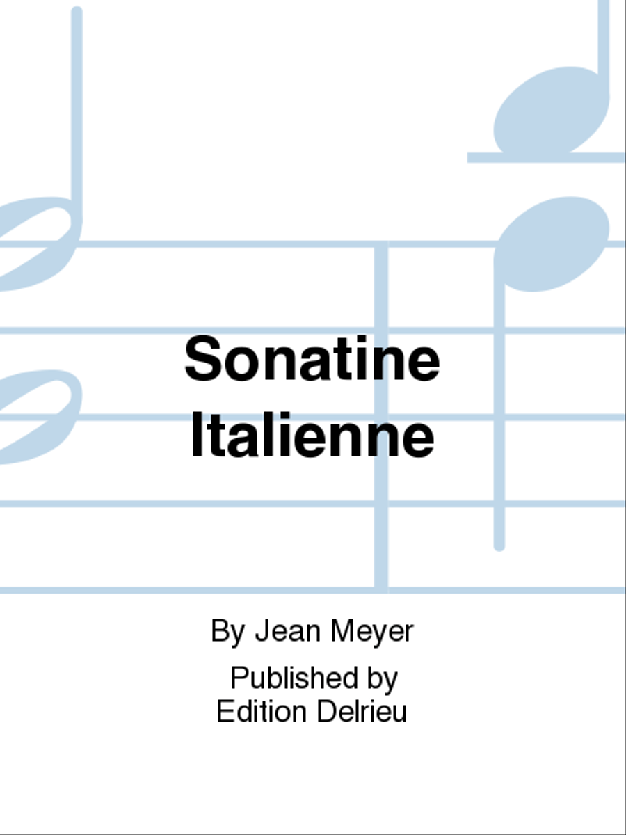 Sonatine Italienne Piano Solo scores gallery preview page 1