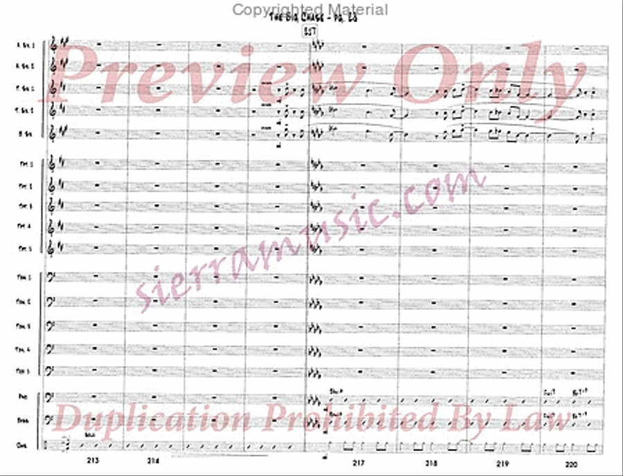 The Big Chase Jazz Ensemble scores gallery preview page 29
