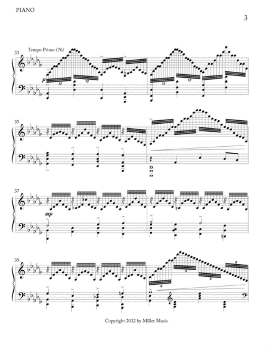 Abide With Me Piano Solo scores gallery preview page 3