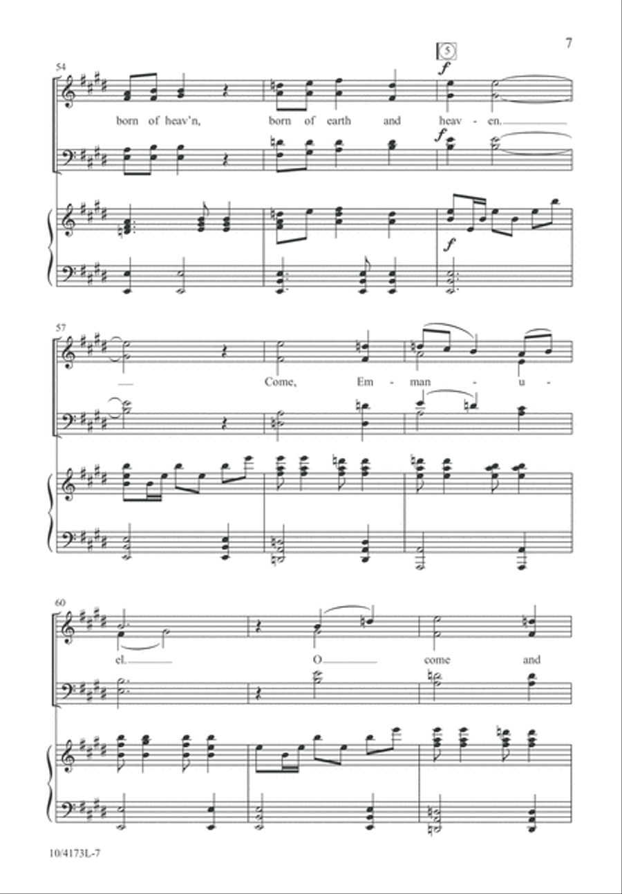 Come, Emmanuel! Come, Emmanuel! 4-Part scores gallery preview page 8