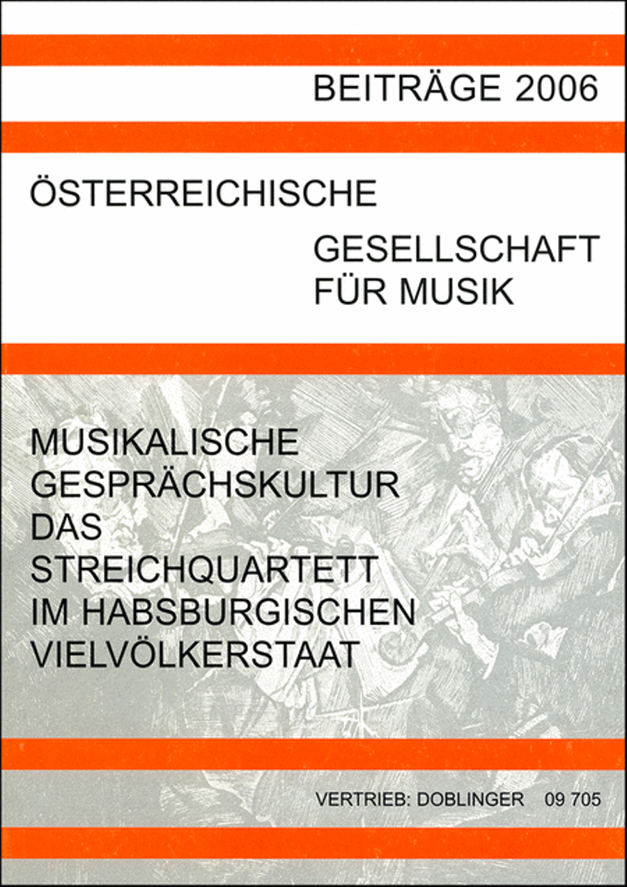 Musikalische Gesprachskultur das Streichquartett im Habsburgischen Vielvolkerstaat String Quartet scores gallery preview page 1